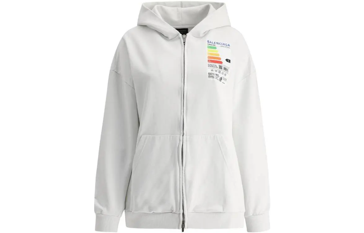 Balenciaga SS23 Sweatshirt Loose Fit Women's White