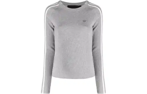Adidas Originals Sweatshirts Women's Gray Crew Neck Moderate Regular
