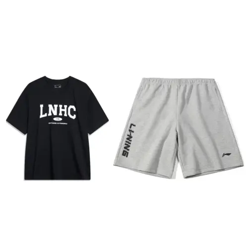 Li Ning Casual Sportswear Men's Crew Neck Moderate