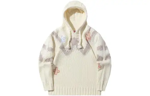 Li Ning Knitwear Women's Ivory Hooded Moderate Other