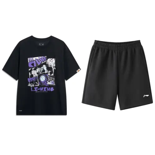 Li Ning Casual Sportswear Men's Crew Neck Moderate