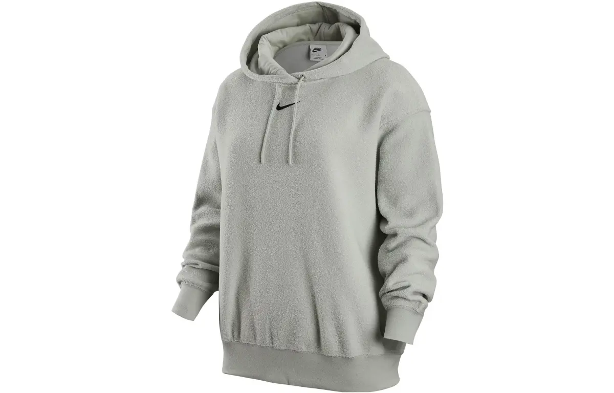 Nike Sweatshirts Women's Gray Hooded Thickened Regular