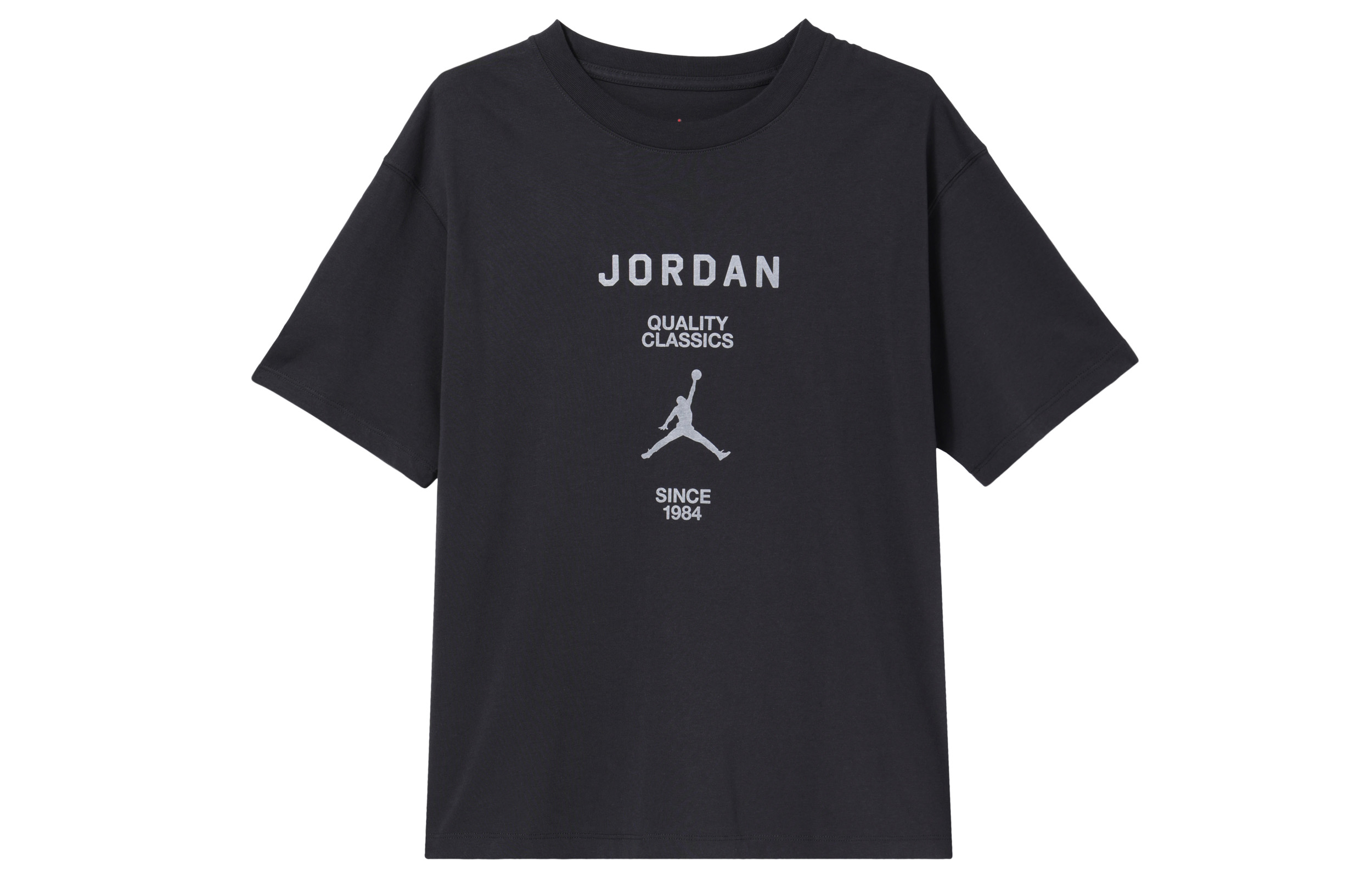 Женская футболка Jordan Jordan Girlfriend logo T / (серо-черная)