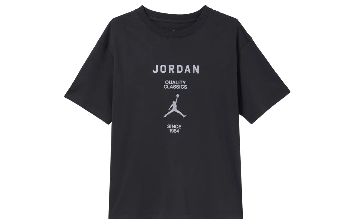 Jordan T Shirt Women's Gray Black/Sail White