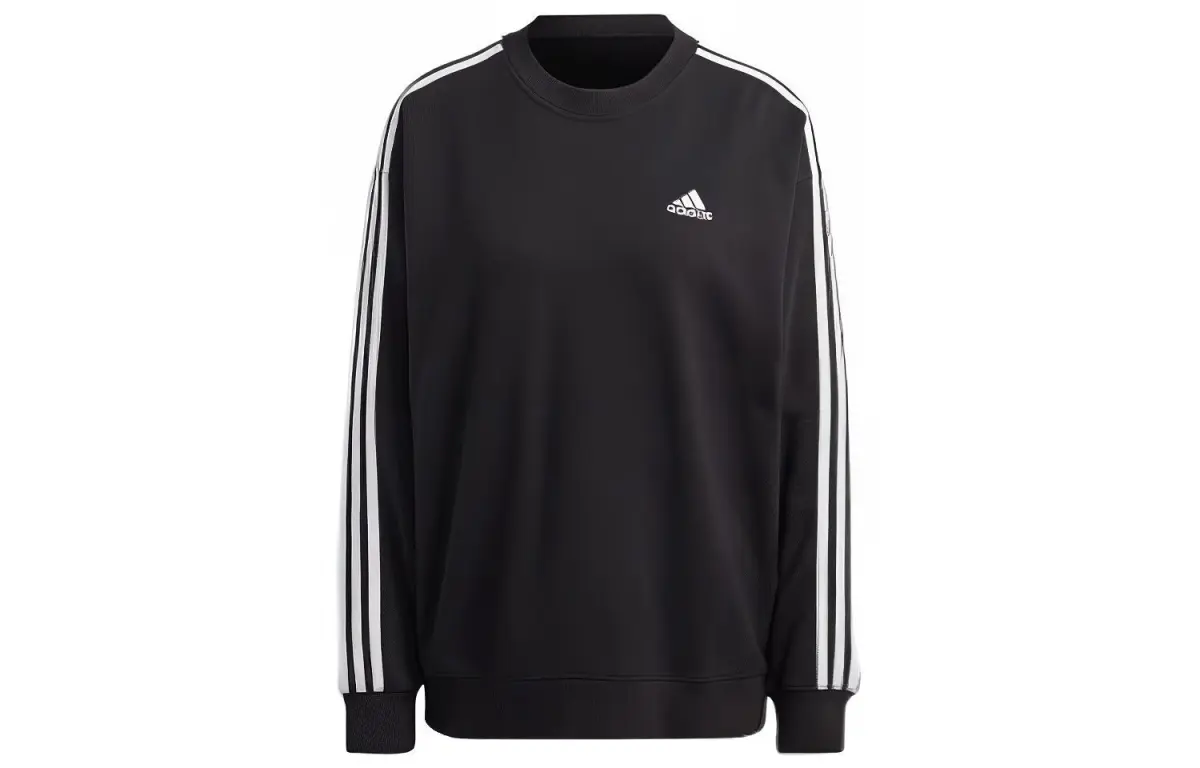 Adidas Sweatshirts Women's Black Crew Neck Moderate Regular