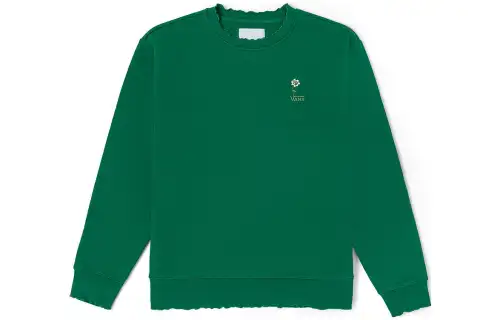 Vans Sweatshirts Women's Green Crew Neck Moderate Regular