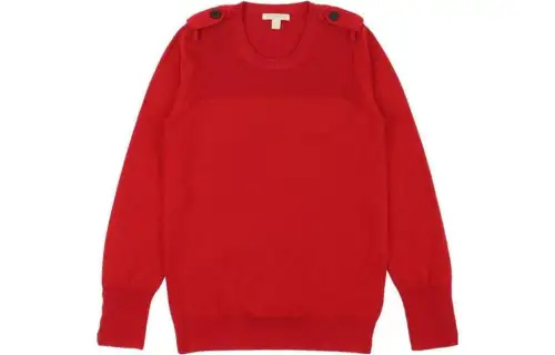 Burberry Knitwear Women's Red Crew Neck Moderate Other