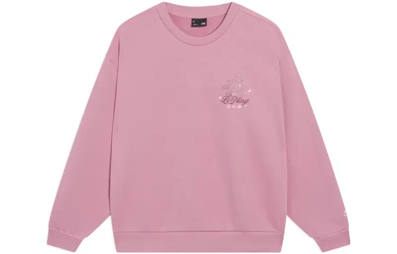 Li Ning Sports Trendy Collection Sweatshirt Women's Light Rose Red