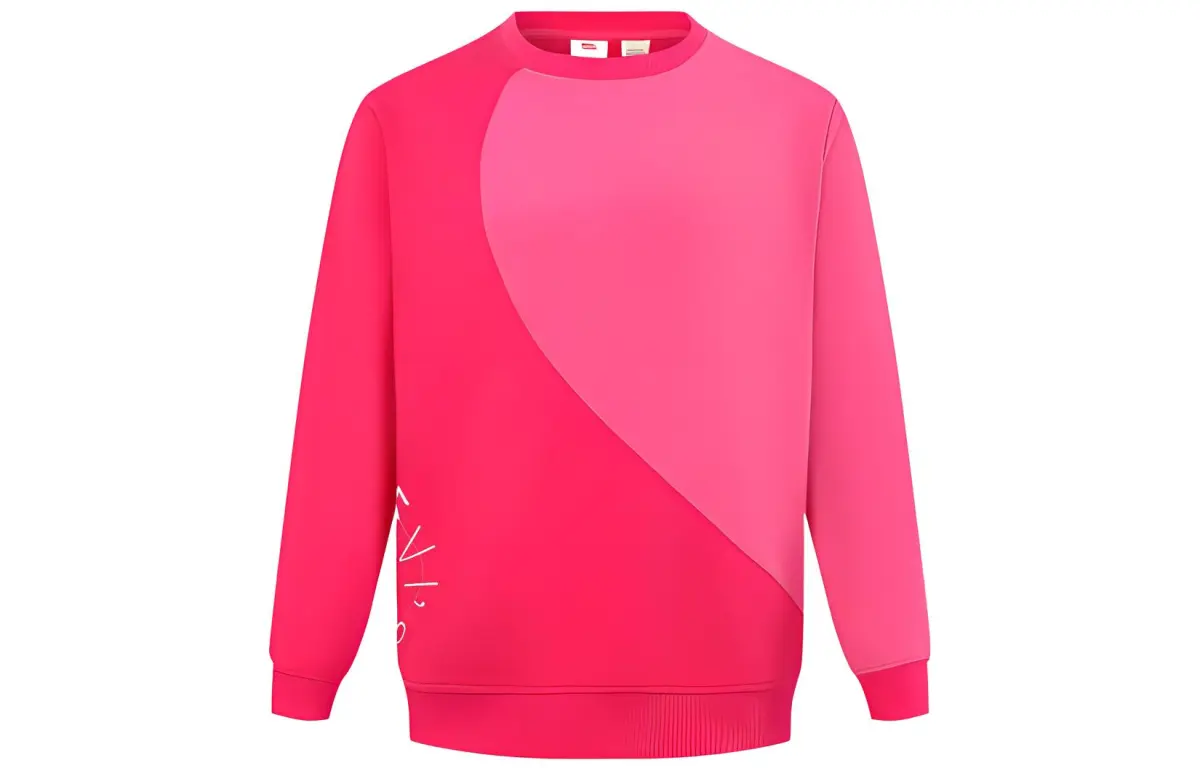 Levi's Sweatshirts Women's Pink Crew Neck Moderate
