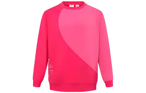 Levis Sweatshirts Women's Pink Crew Neck Moderate Regular