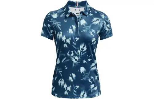 Under Armour Polo Shirts Women's Blue Polo Collar Moderate Straight Fit