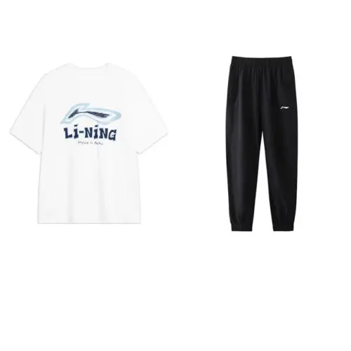 Li Ning Casual Sportswear Men's Crew Neck Moderate