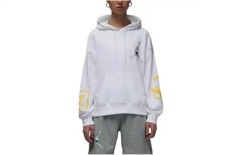 Jordan Sweatshirts Women's White Moderate
