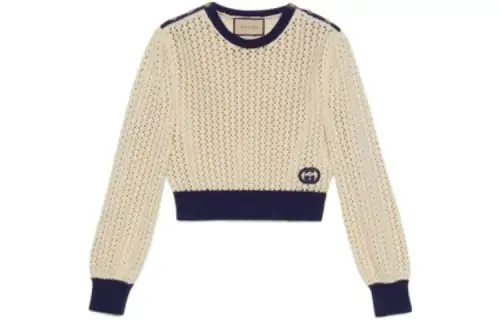 GUCCI FW22 Sweatshirt Women's Ivory White