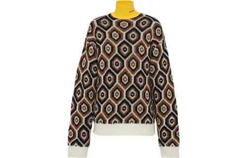 PRADA Jacquard High-Neck Sweater