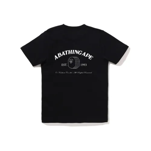 A BATHING APE T Shirts Women's Crew Neck Moderate Straight Fit