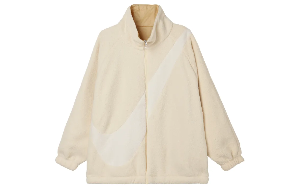 Nike Jackets Women's Beige Stand Collar Moderate