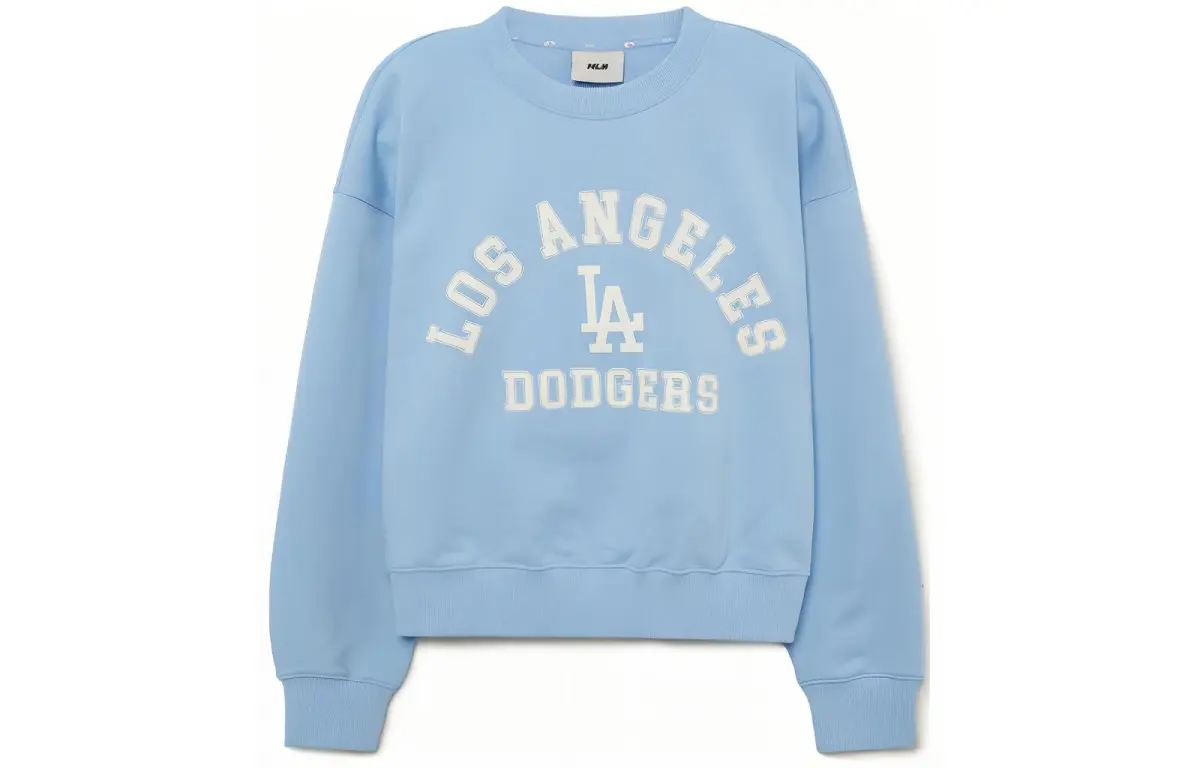 MLB Los Angeles Dodgers Sweatshirt Women's Cream Blue