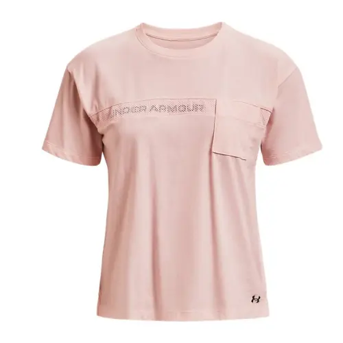 Under Armour Drop Shoulder Sleeve T Shirt Women's Pink