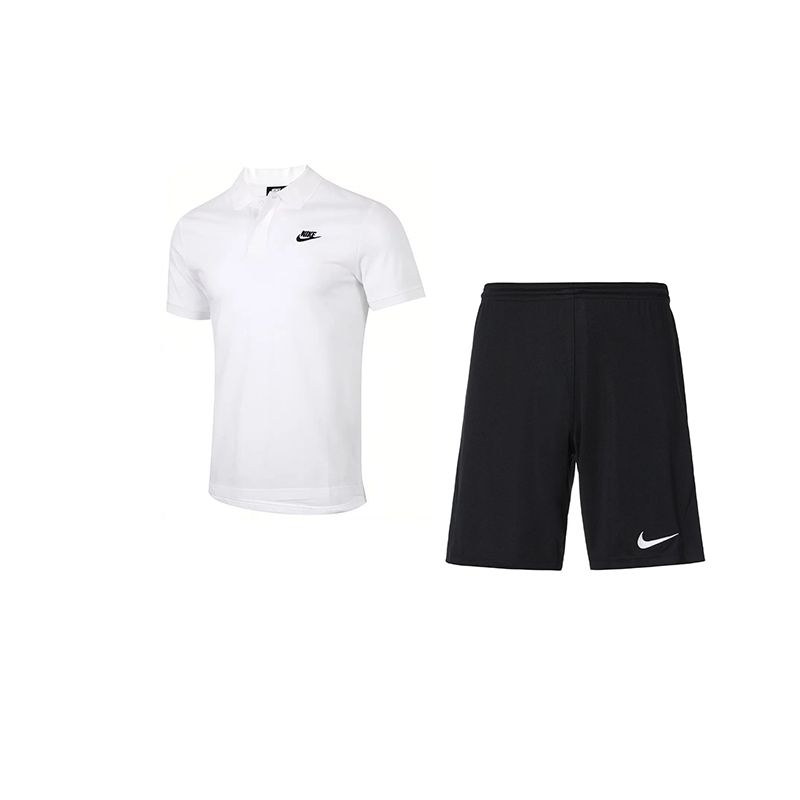 Nike Sportswear Casual Sportswear Men’s White/Black Polo Collar Moderate