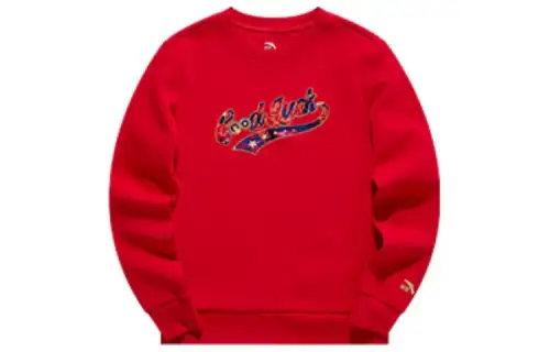ANTA Life Collection Sweatshirts Women's Red Crew Neck Moderate Regular