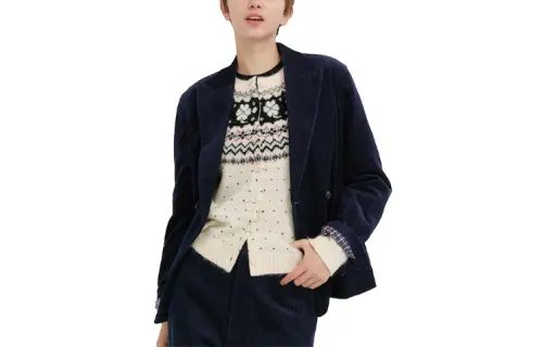 UNIQLO Jacket Women's Navy Blue