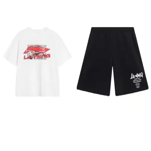 Li Ning Casual Sportswear Men's Crew Neck Moderate