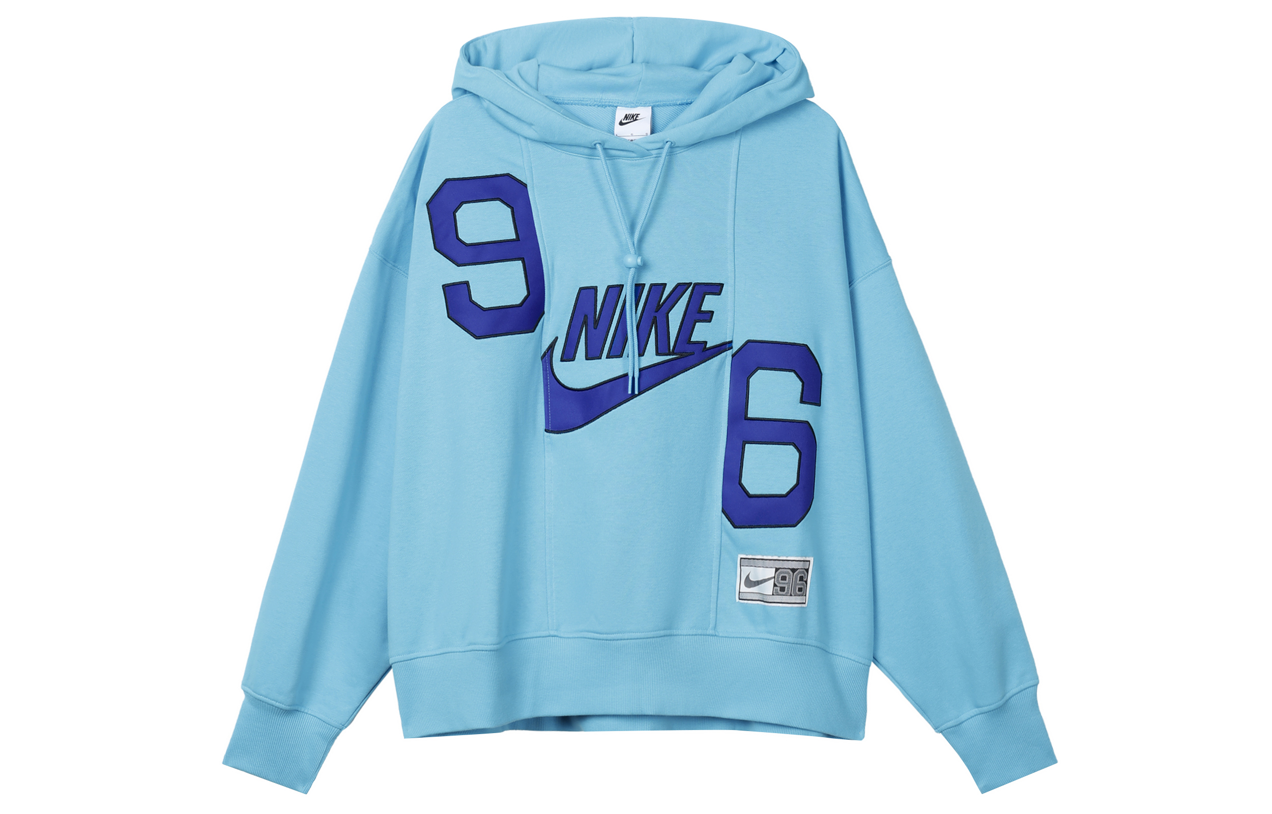 Женское худи Nike с принтом-логотипом (балтийский синий)
