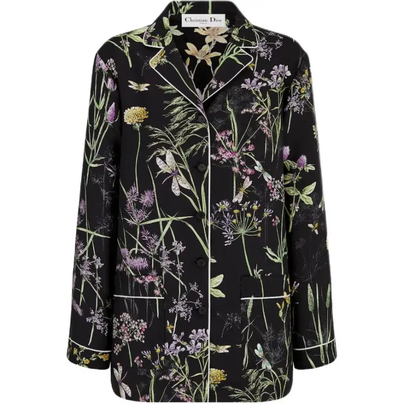 DIOR Shirts Women's Black Lapel Moderate Other