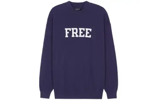 Balenciaga Sweatshirt Regular Fit Women's Navy Blue