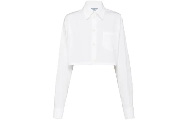 【Previous Season】triangle-logo cropped shirt