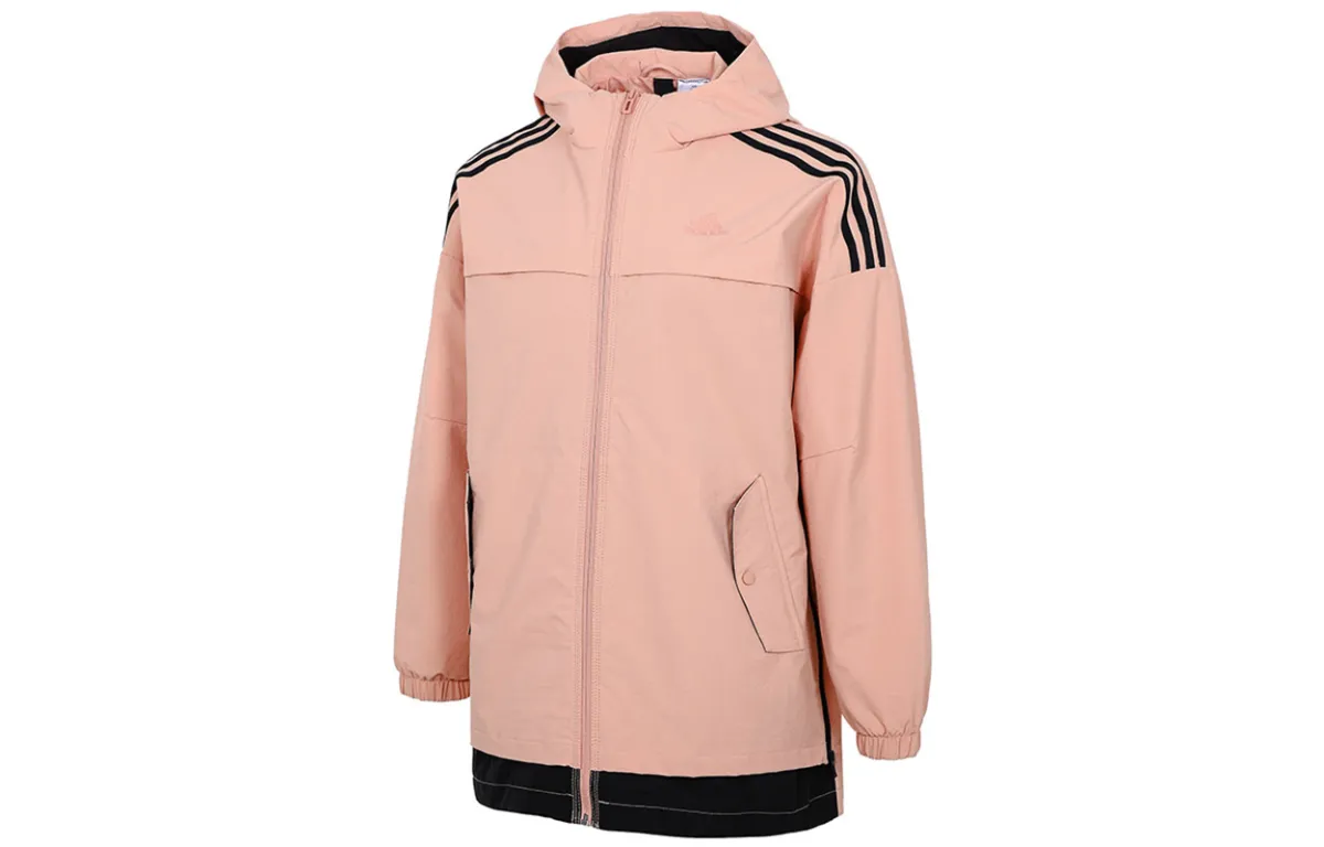 Adidas Jackets Women's Pink Hooded Moderate Other