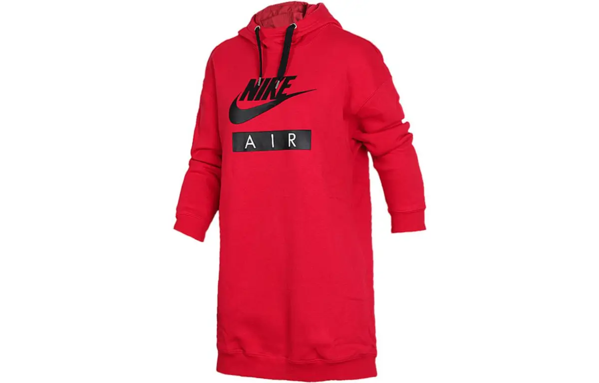 Nike Sweatshirts Women's Red Hooded Moderate Other