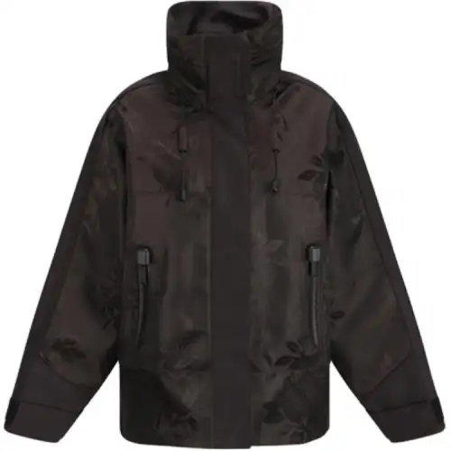 Prada patterned-jacquard padded jacket