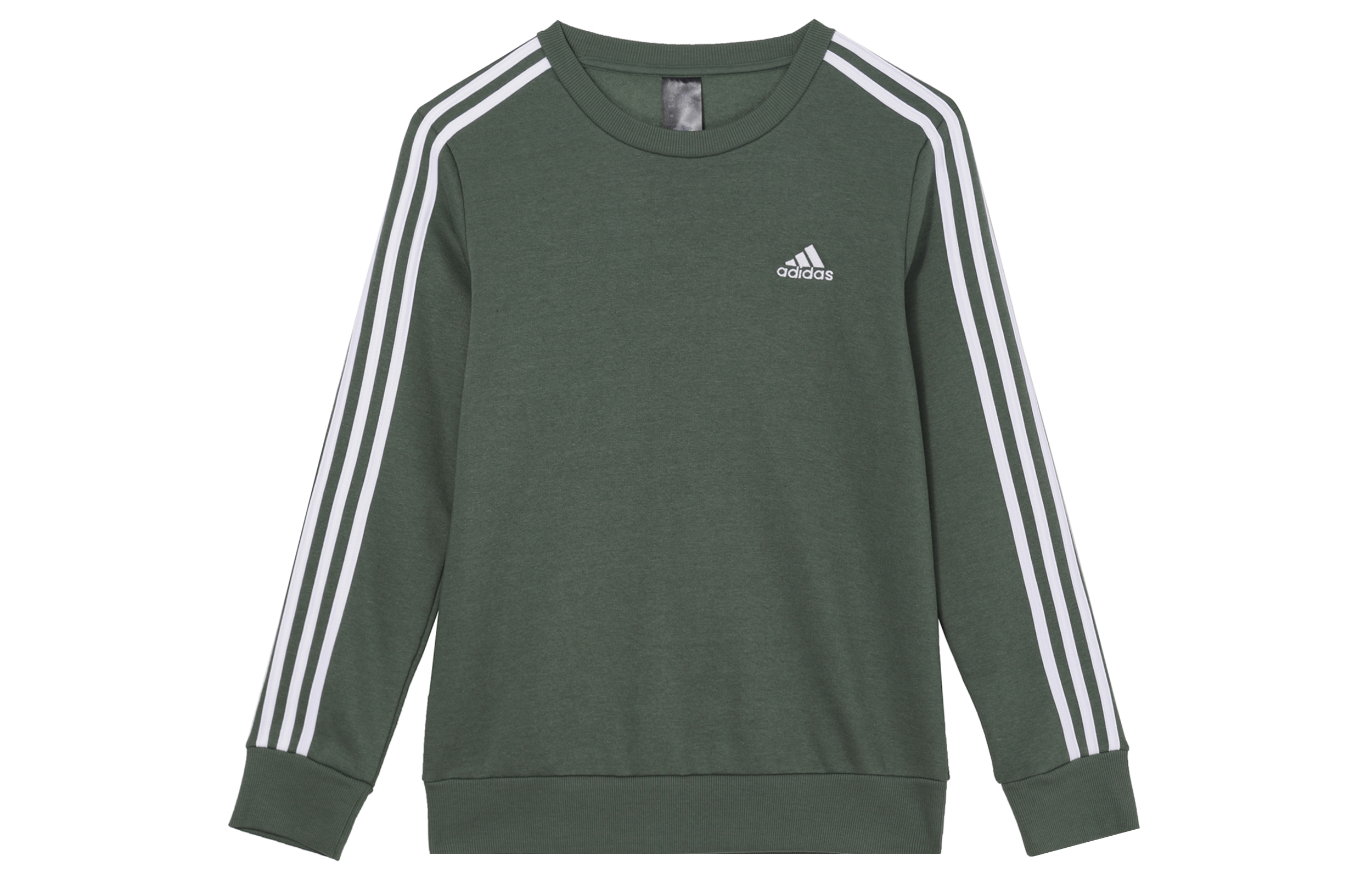Adidas FW24 Retro Sports Stripes Casual Thickened And Fleece Lined Crew Neck Long Sleeved Sweatshirt Women's