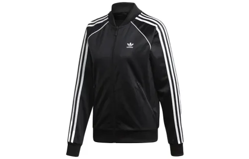 Adidas Originals Jackets Women's Black Baseball Collar Moderate