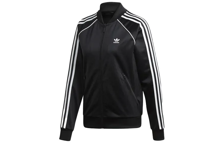 Adidas Originals Jackets Women's Black Baseball Collar Moderate