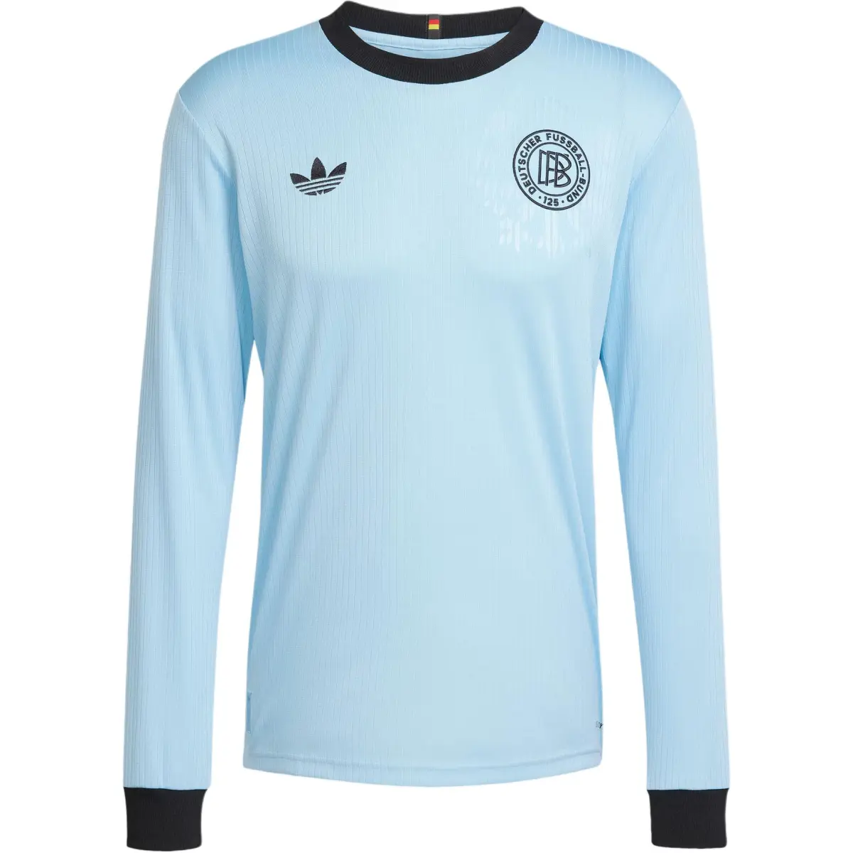 Adidas Originals ANNIVERSARY SS25 Soccer Jersey Men's Clear Blue/Black