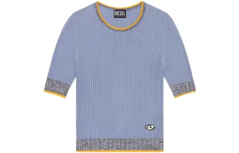 DIESEL Knitwear Women's Light Purple Crew Neck Moderate Other