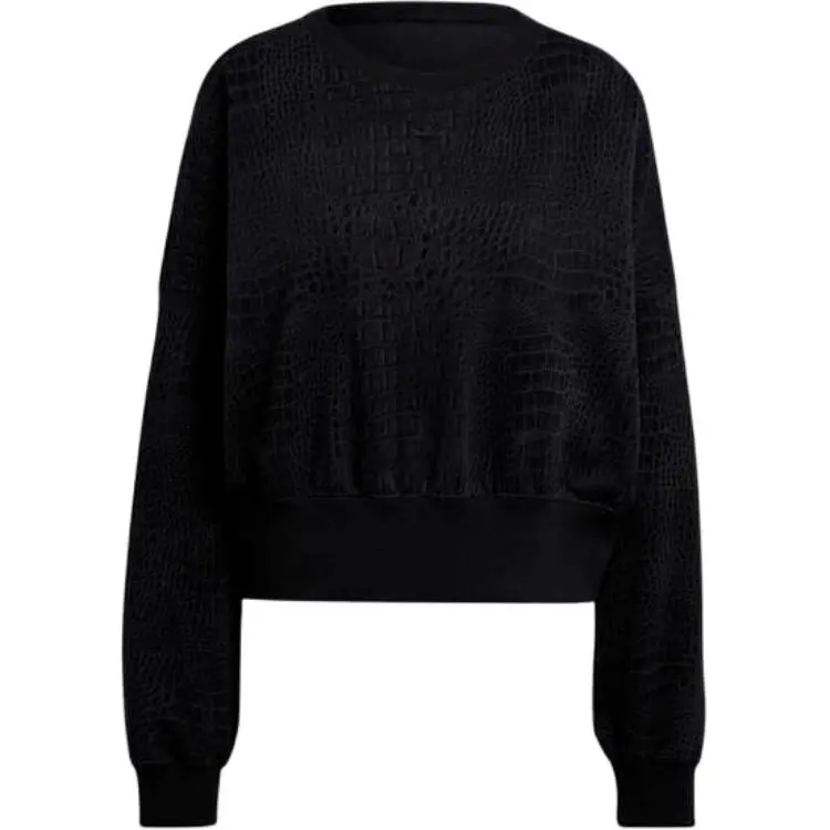 Adidas Originals Sweatshirts Women's Black Crew Neck Moderate Regular