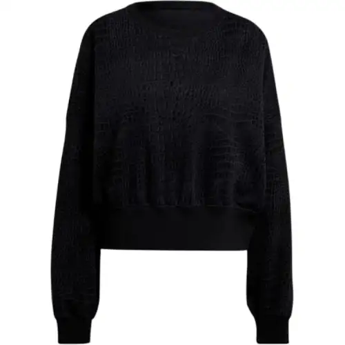 Adidas Originals Sweatshirts Women's Black Crew Neck Moderate Regular