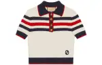 GUCCI SS23 Polo Shirt Women's Ivory White