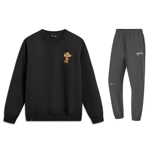 Li Ning Casual Sportswear Men's Crew Neck Moderate