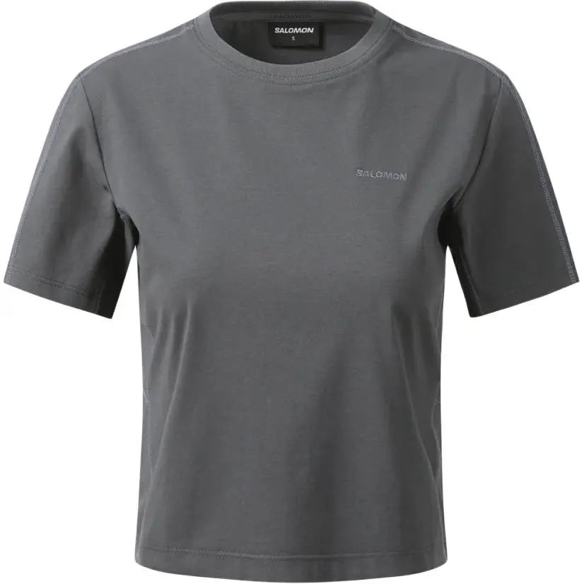 SALOMON T Shirt Women's Charcoal Black