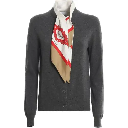 Burberry Cashmere Sweaters Women's Gray Moderate