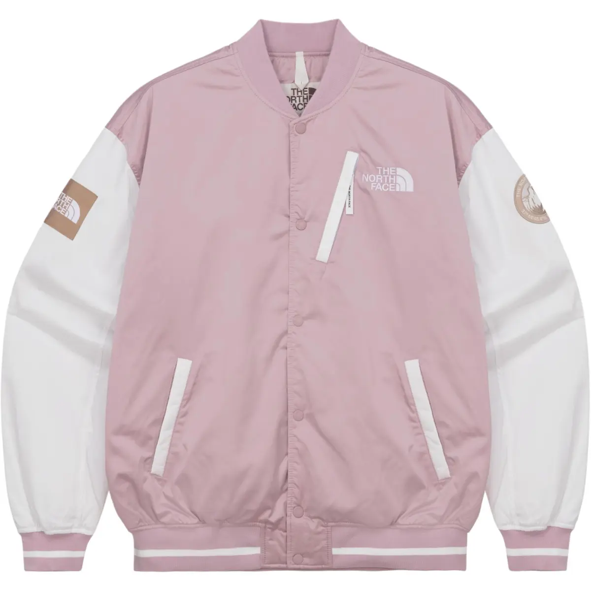 THE NORTH FACE Player Varsity Jacket Puffer Jacket Women's Light Pink