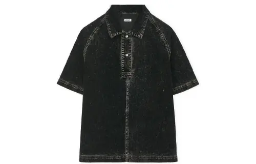 LOEWE Polo Shirts Women's Polo Collar Moderate Straight Fit