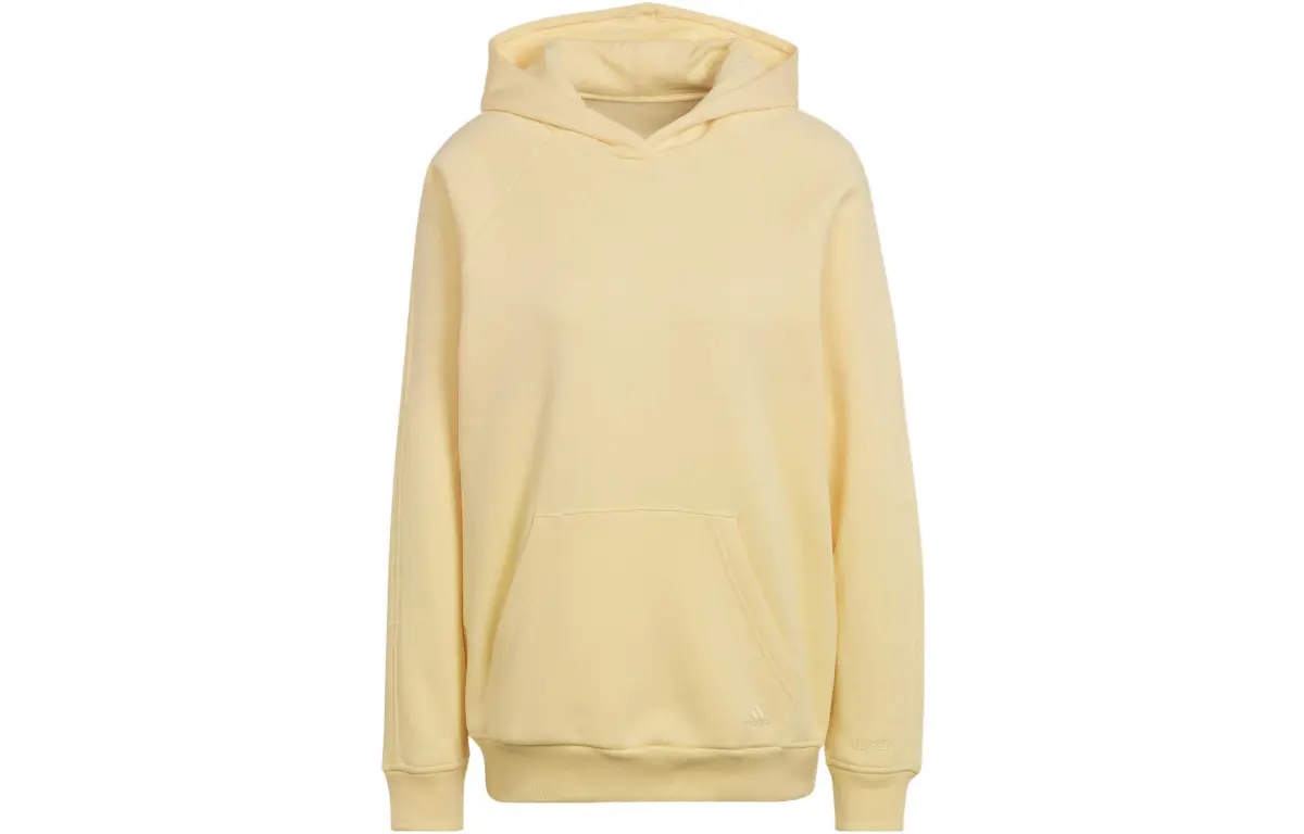 Adidas Sweatshirts Women's Yellow Hooded Moderate Regular