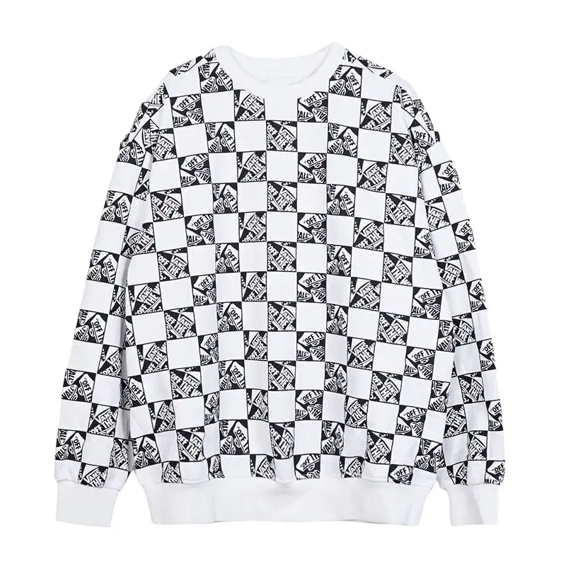 Vans Off THE WALLCheck SKATE CRE Sweatshirt Women's White/Black
