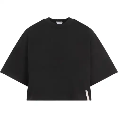 Bottega Veneta Bv Embroidered Cropped T-Shirt